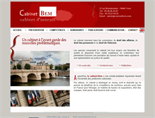 Tablet Screenshot of cabinetbem.com